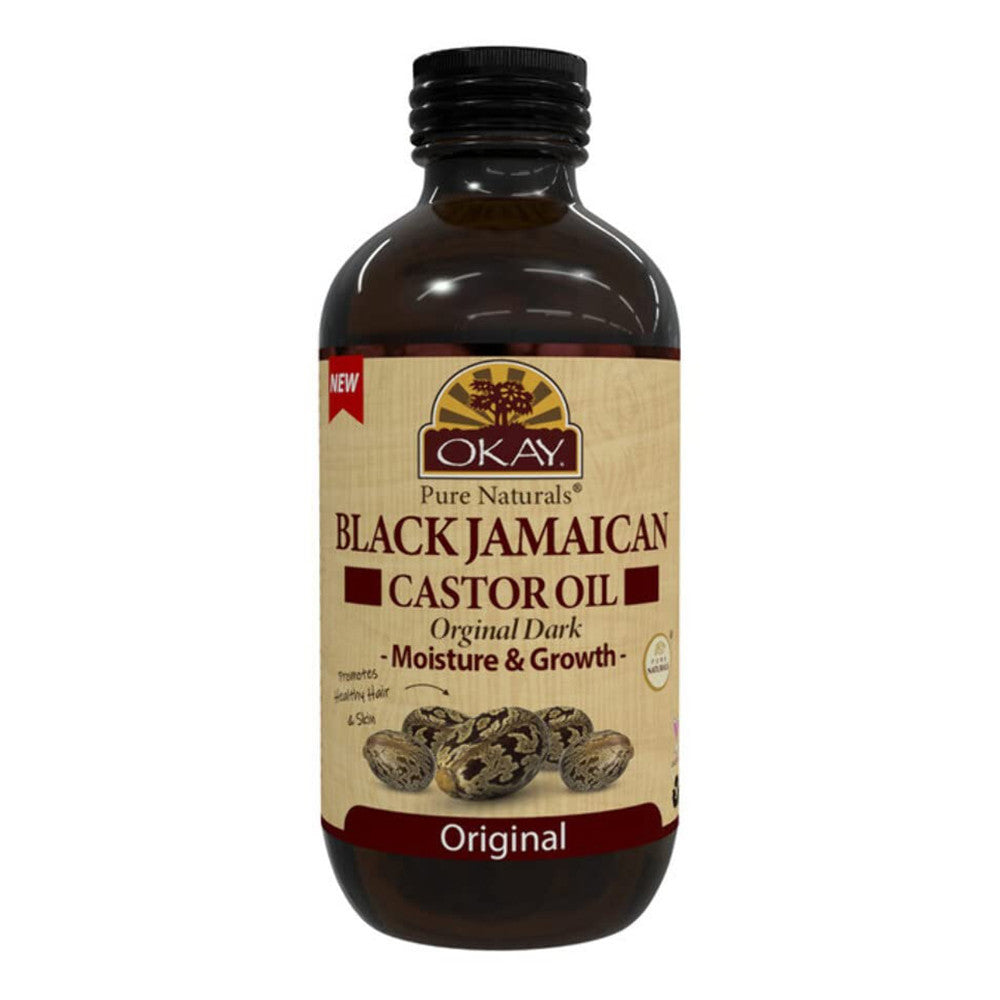 Okay black jamaican original dark oil, Brown, 4 Oz